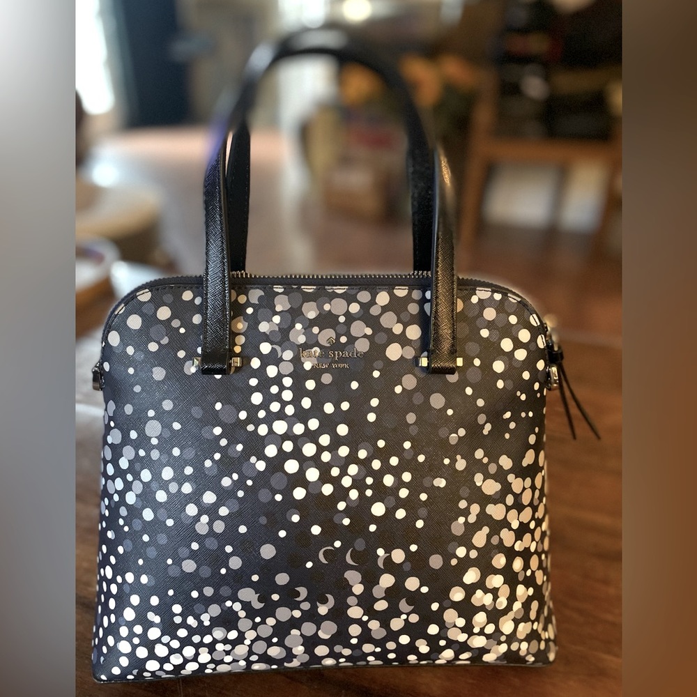 Kate Spade New York Maise Medium Dome Leather Satchel Handbag EUC